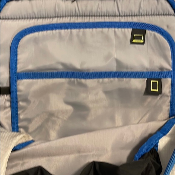 adidas load spring backpack Blue Black White - Picture 2 of 5